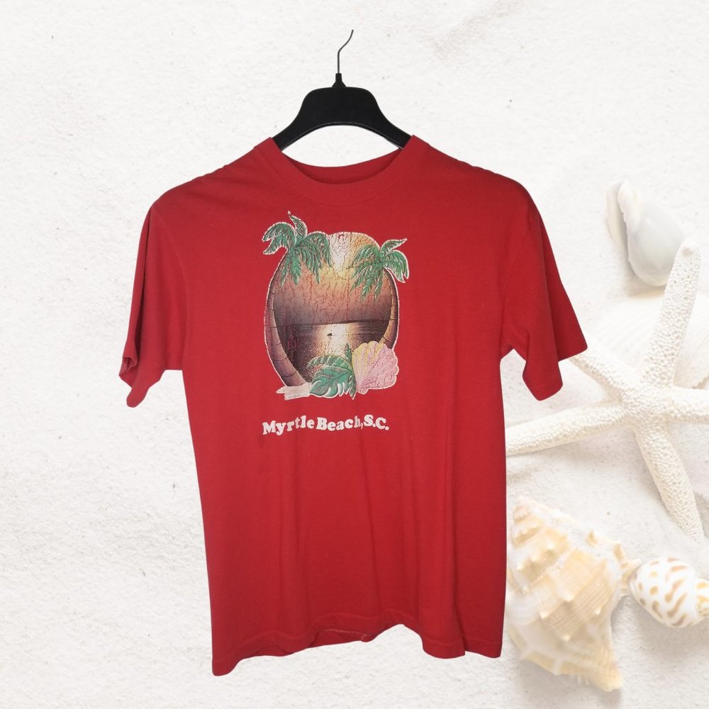 Myrtle Beach Red Tshirt, Large